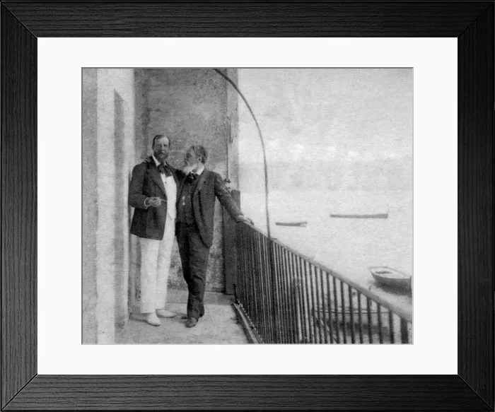 Framed Print : Paul Deroulede, French author and politician and Jean Mounet-Sully, French actor, 1899 Framed Print : Paul Deroulede, French author and politician and Jean Mounet-Sully, French actor, 1899