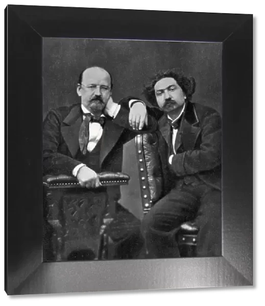 Emile Erckmann and Alexandre Chatrian, French writers, 1887