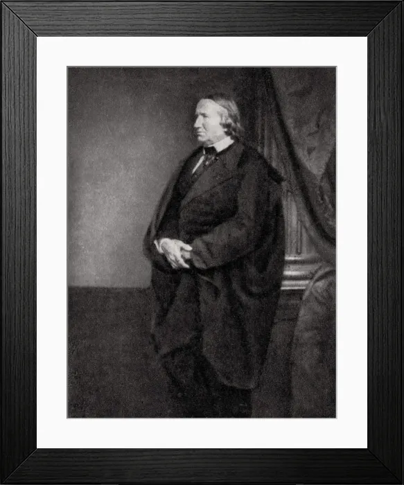 Framed Print : Alfred de Vigny, French poet, playwright and novelist, 1862 Framed Print : Alfred de Vigny, French poet, playwright and novelist, 1862