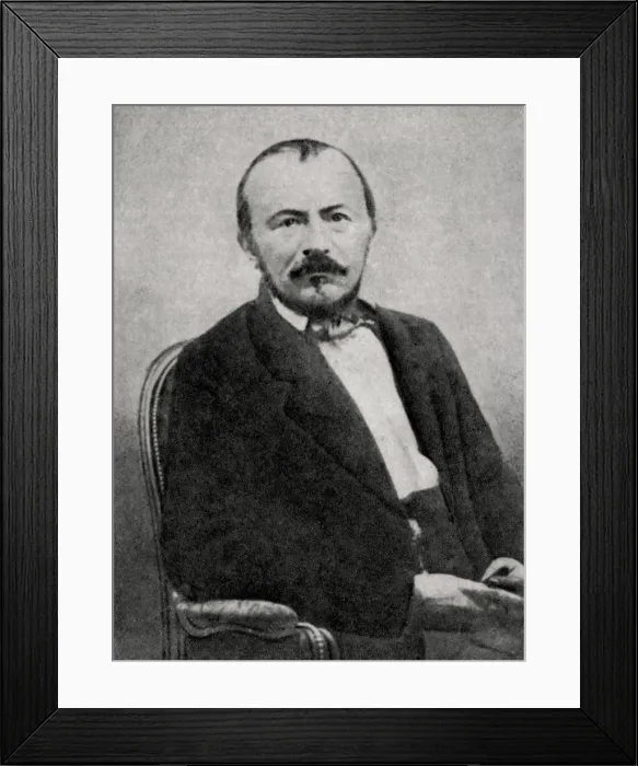 Framed Print : Gerard de Nerval, French poet, 1855 Framed Print : Gerard de Nerval, French poet, 1855