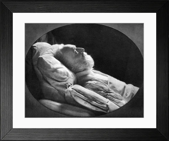Framed Print : Victor Hugo, French author, on his deathbed, 22nd May 1885 Framed Print : Victor Hugo, French author, on his deathbed, 22nd May 1885