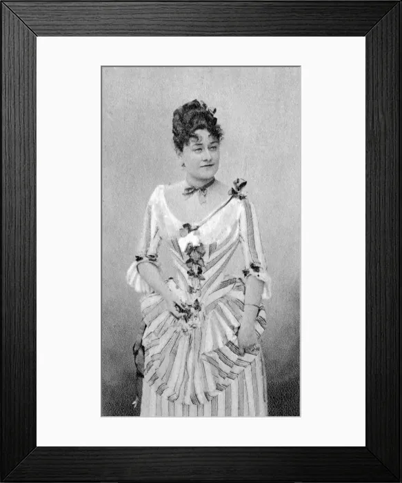 Framed Print : Marie Grisier Montbazon, French mezzo-soprano and actress, 1877 Framed Print : Marie Grisier Montbazon, French mezzo-soprano and actress, 1877
