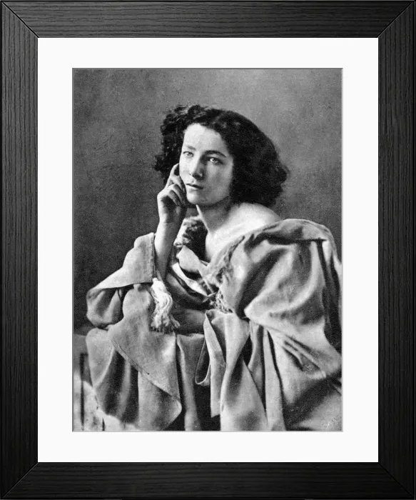 Framed Print : Sarah Bernhardt, French actress, 1869 Framed Print : Sarah Bernhardt, French actress, 1869