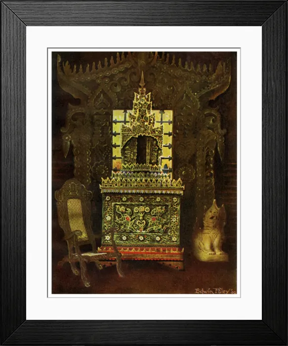 Framed Print : Asian furniture, 1911-1912. Artist: Edwin Foley Framed Print : Asian furniture, 1911-1912. Artist: Edwin Foley
