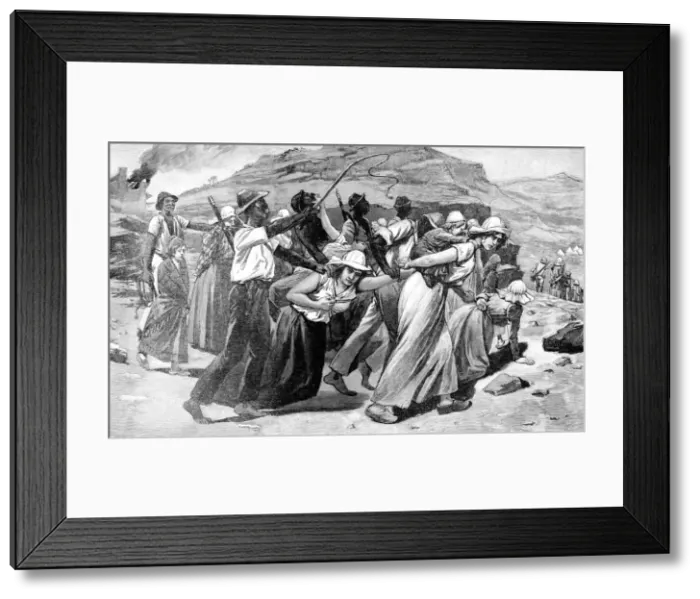 Framed Print : British treatment of Boer women and children, 1900 Framed Print : British treatment of Boer women and children, 1900
