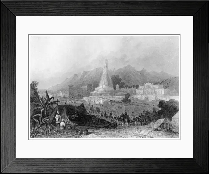 Framed Print : The Great Temple, Hurdmar. Artist: Finden Framed Print : The Great Temple, Hurdmar. Artist: Finden