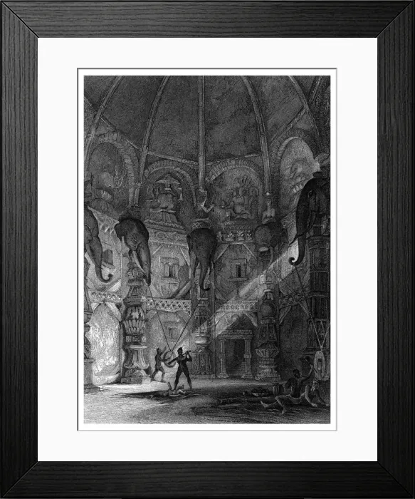 Framed Print : Infanticide in India, as Practised in the Temples of Canesa. Artist: T Jeavons Framed Print : Infanticide in India, as Practised in the Temples of Canesa. Artist: T Jeavons