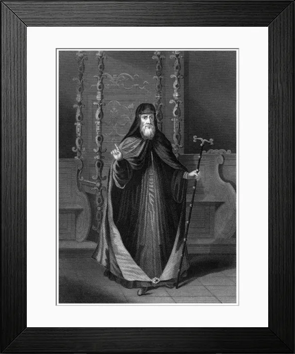 Framed Print : The Greek Patriarch. Artist: Charles Holl Framed Print : The Greek Patriarch. Artist: Charles Holl