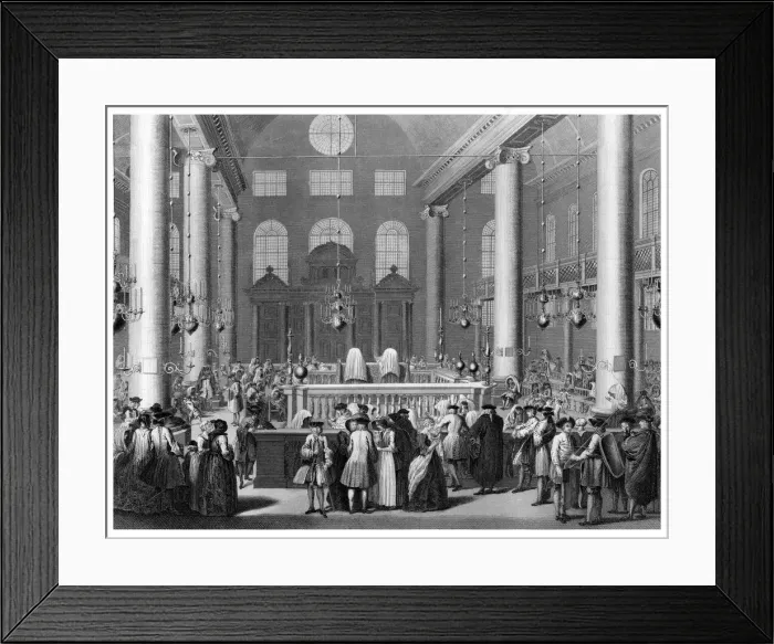 Framed Print : The Jewish Feast of Purim or Cots, 1712 (19th century). Artist: James Gardner Framed Print : The Jewish Feast of Purim or Cots, 1712 (19th century). Artist: James Gardner