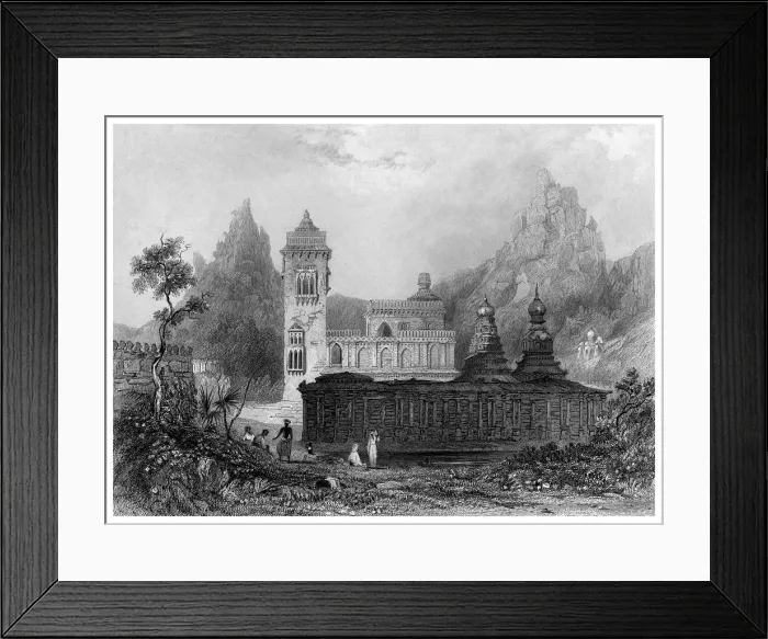 Framed Print : The Ghugun Mahal, Penkonda. Artist: James Gardner Framed Print : The Ghugun Mahal, Penkonda. Artist: James Gardner
