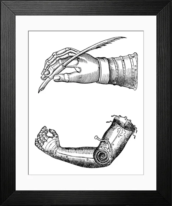 Framed Print : Artificial limbs, 1510-1590 (1956) Framed Print : Artificial limbs, 1510-1590 (1956)