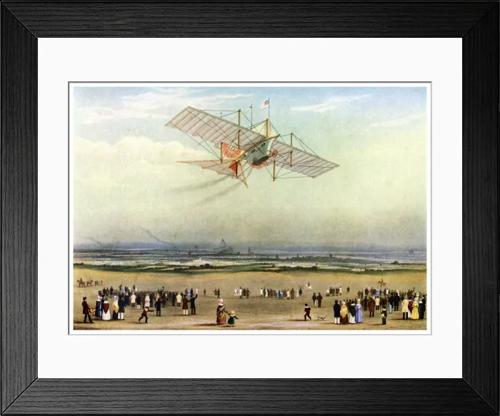 Framed Print : Design for an aerial steam carriage, 1843 (1956) Framed Print : Design for an aerial steam carriage, 1843 (1956)