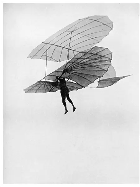 Otto Lilienthal makes one of his last flights, 1896 (1956)