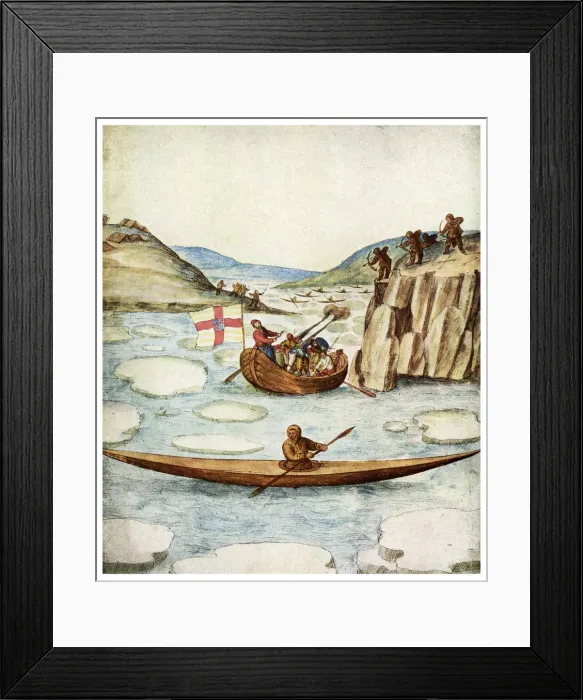 Framed Print : Eskimo kayak, 1590 (1956) Framed Print : Eskimo kayak, 1590 (1956)