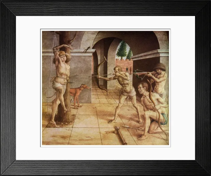 Framed Print : The Martyrdom of St Sebastian, 15th century (1956) Framed Print : The Martyrdom of St Sebastian, 15th century (1956)