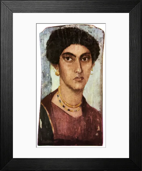 Framed Print : Fayum portait, Ancient Egyptian, Roman period, c200 AD (1956) Framed Print : Fayum portait, Ancient Egyptian, Roman period, c200 AD (1956)
