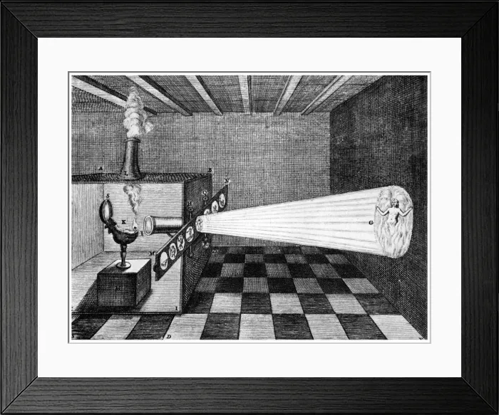 Framed Print : Magic lantern, 1671 (1956) Framed Print : Magic lantern, 1671 (1956)