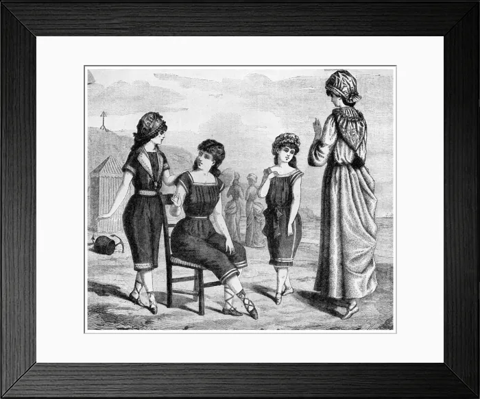 Framed Print : Bathing dress, 1885 (1956) Framed Print : Bathing dress, 1885 (1956)