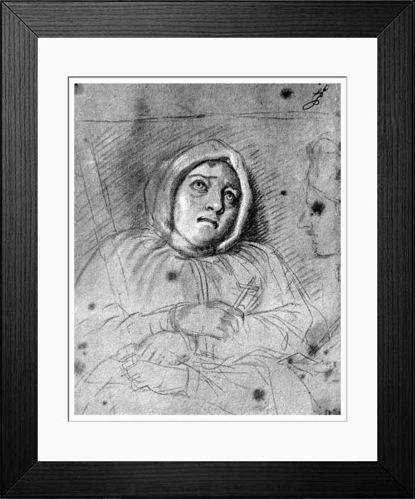 Framed Print : The Marquise de Brinvilliers before execution, 1676 (1956) Framed Print : The Marquise de Brinvilliers before execution, 1676 (1956)