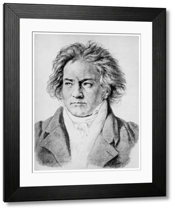 Framed Print : Ludwig von Beethoven, German composer, c1818-1822 (1956) Framed Print : Ludwig von Beethoven, German composer, c1818-1822 (1956)