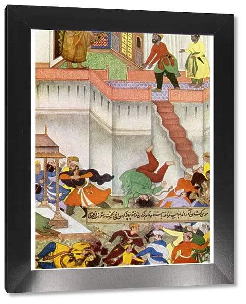 The killing of Adham Khan by Akbar, c1600 (1956)