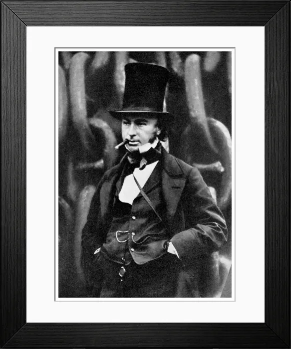 Framed Print : Isambard Kingdom Brunel, British engineer, 1857 (1956). Artist: Robert Howlett Framed Print : Isambard Kingdom Brunel, British engineer, 1857 (1956). Artist: Robert Howlett