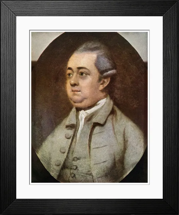 Framed Print : Edward Gibbon, British historian, 1773 (1956) Framed Print : Edward Gibbon, British historian, 1773 (1956)