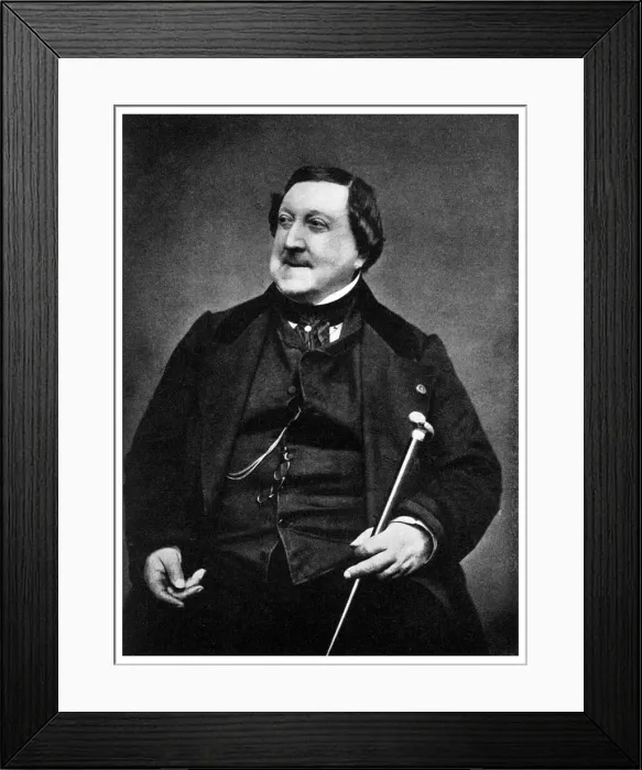 Framed Print : Giaochino Rossini, Italian composer, 19th century (1956) Framed Print : Giaochino Rossini, Italian composer, 19th century (1956)