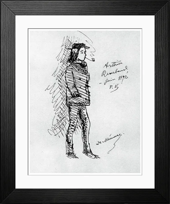 Framed Print : Arthur Rimbaud, French poet and adventurer, 1895 (1956) Framed Print : Arthur Rimbaud, French poet and adventurer, 1895 (1956)