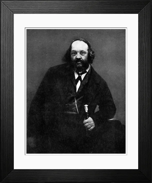 Framed Print : Anarchism: Mikhail Bakunin, Russian anarchist, 19th century (1956) Framed Print : Anarchism: Mikhail Bakunin, Russian anarchist, 19th century (1956)
