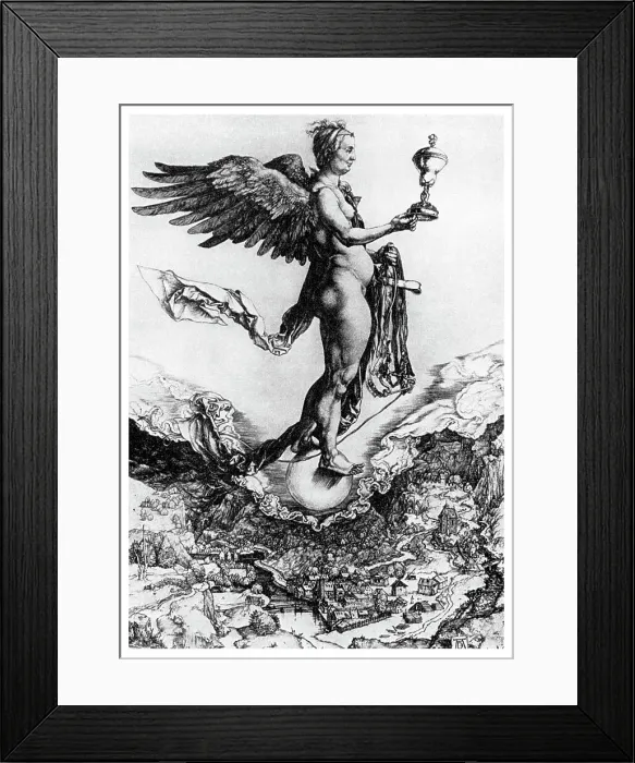 Framed Print : Nemesis or Good Fortune, c1502 (1956) Framed Print : Nemesis or Good Fortune, c1502 (1956)