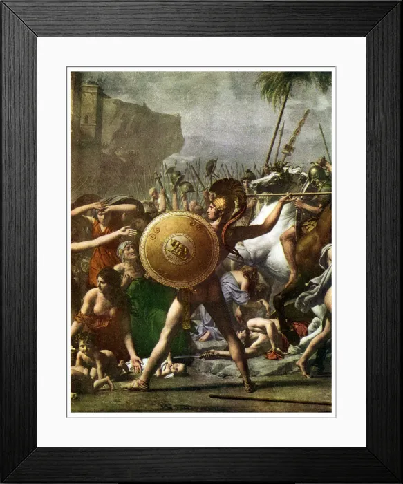 Framed Print : Hero worship: detail from The Intervention of the Sabine Women, 1799 (1956) Framed Print : Hero worship: detail from The Intervention of the Sabine Women, 1799 (1956)