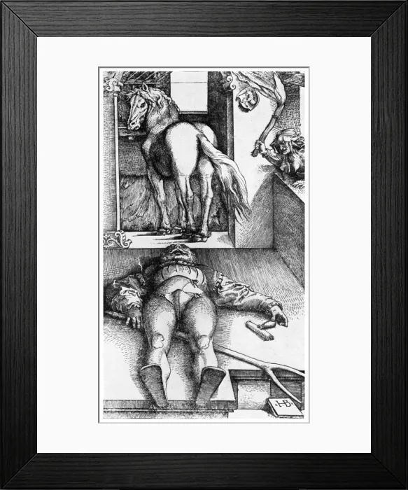 Framed Print : Witch hunt: The Bewitched Groom, 16th century (1956) Framed Print : Witch hunt: The Bewitched Groom, 16th century (1956)