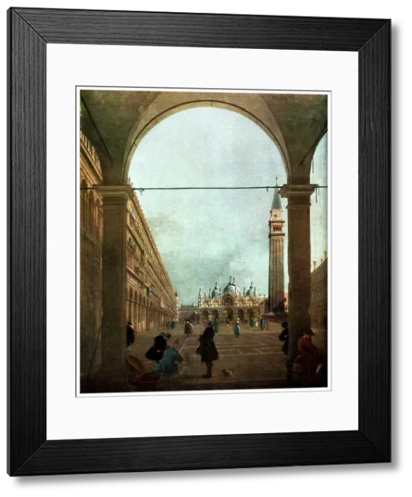 Framed Print : The Piazza, Venice, c1756 (1956) Framed Print : The Piazza, Venice, c1756 (1956)