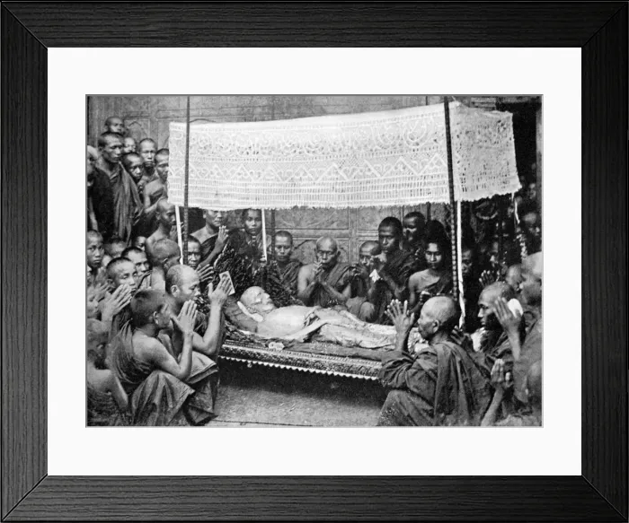 Framed Print : Death custom, Burma, 1920 Framed Print : Death custom, Burma, 1920