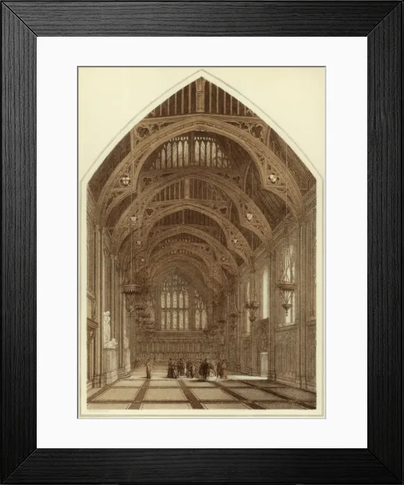 Framed Print : Guildhall interior, City of London, 1886. Artist: William Griggs Framed Print : Guildhall interior, City of London, 1886. Artist: William Griggs