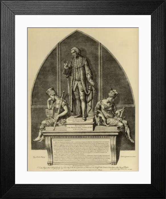 Framed Print : William Beckford and his speech to King George III, 1770 (1886) Framed Print : William Beckford and his speech to King George III, 1770 (1886)