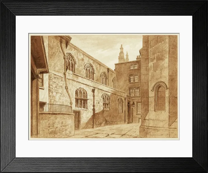Framed Print : North side of Guildhall Chapel, City of London, 1886 Framed Print : North side of Guildhall Chapel, City of London, 1886