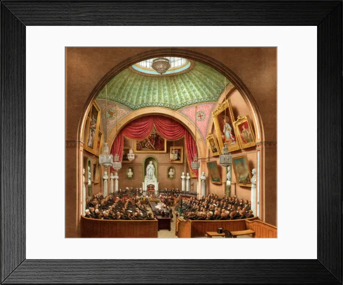 Framed Print : Council Chamber, Guildhall, City of London, 1886. Artist: William Griggs Framed Print : Council Chamber, Guildhall, City of London, 1886. Artist: William Griggs