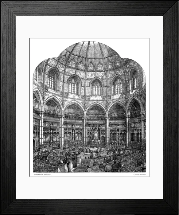 Framed Print : The new council chamber Guildhall, City of London, 1886. Artist: W Griggs Framed Print : The new council chamber Guildhall, City of London, 1886. Artist: W Griggs