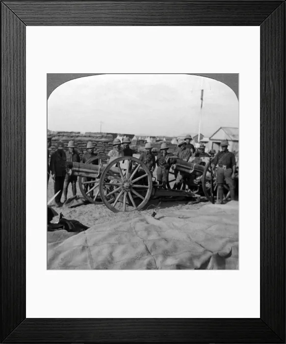 Framed Print : Guns and stores captured from the Turks, Palestine, World War I, 1915-1918. Artist: Realistic Travels Publishers Framed Print : Guns and stores captured from the Turks, Palestine, World War I, 1915-1918. Artist: Realistic Travels Publishers