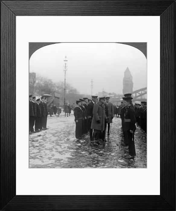 Framed Print : Sir Douglas Haig inspecting sailors, World War I, 1918. Artist: Realistic Travels Publishers Framed Print : Sir Douglas Haig inspecting sailors, World War I, 1918. Artist: Realistic Travels Publishers