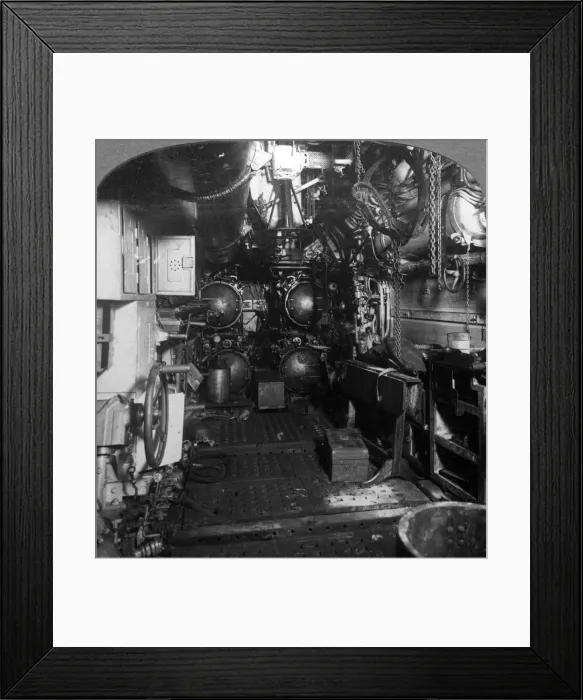 Framed Print : Four torpedo tubes in the forward compartment of a German U-boat, World War I, 1918. Artist: Realistic Travels Publishers Framed Print : Four torpedo tubes in the forward compartment of a German U-boat, World War I, 1918. Artist: Realistic Travels Publishers