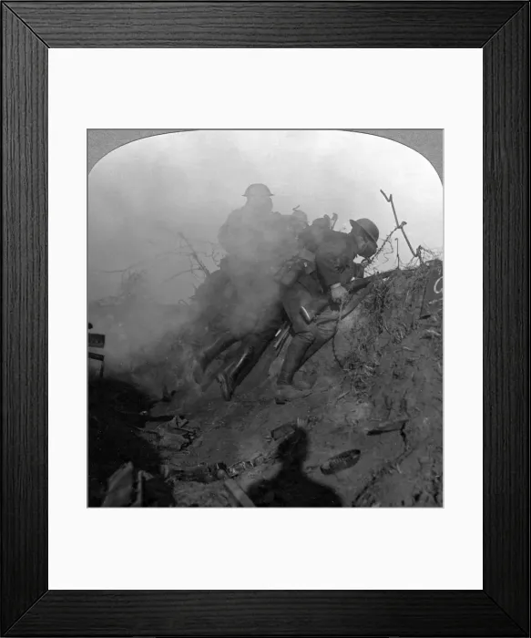 Framed Print : Trench warfare, Bourlon Wood, France, World War I, 1914-1918. Artist: Realistic Travels Publishers Framed Print : Trench warfare, Bourlon Wood, France, World War I, 1914-1918. Artist: Realistic Travels Publishers