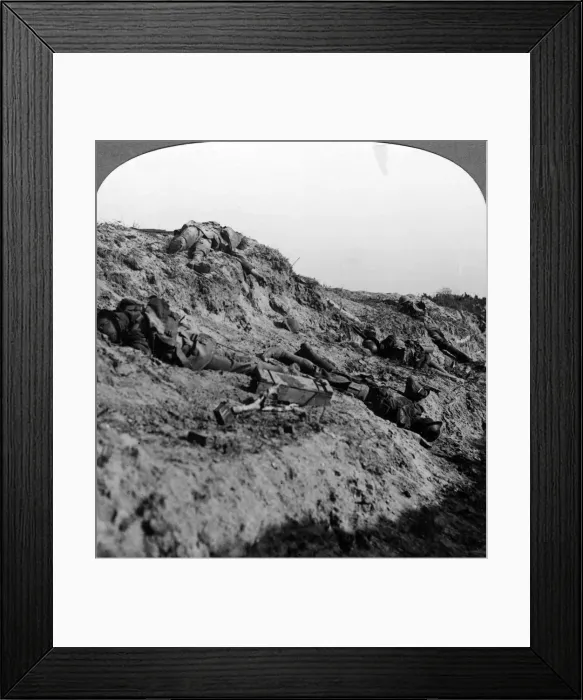 Framed Print : Dead soldiers, Vimy Ridge, France, World War I, 1914-1918Artist: Realistic Travels Publishers Framed Print : Dead soldiers, Vimy Ridge, France, World War I, 1914-1918Artist: Realistic Travels Publishers