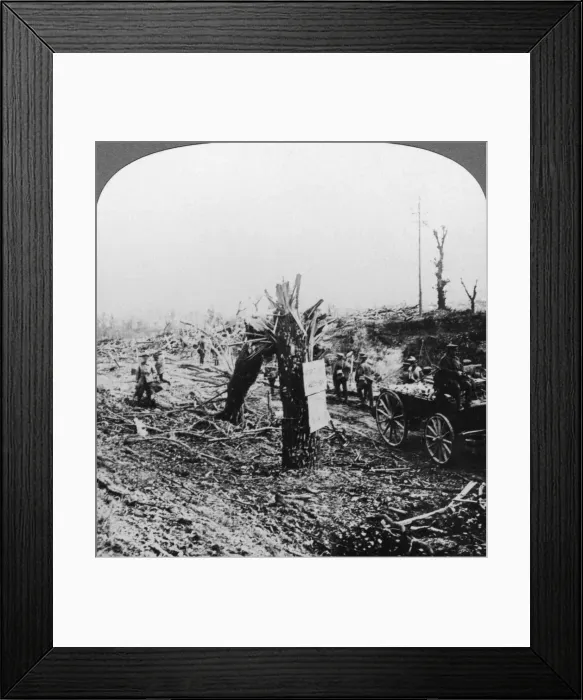 Framed Print : Engineers repairing a light railway, Hangard, France, World War I, 1914-1918. Artist: Realistic Travels Publishers Framed Print : Engineers repairing a light railway, Hangard, France, World War I, 1914-1918. Artist: Realistic Travels Publishers
