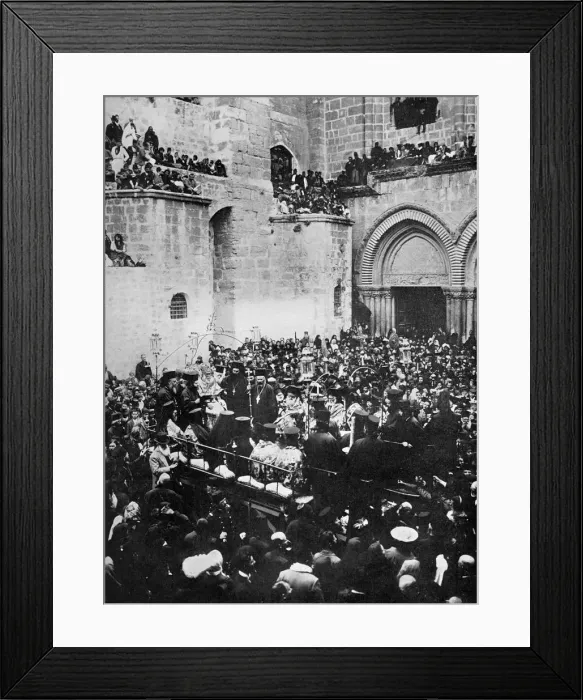 Framed Print : The Washing of the Feet, Church of the Holy Sepulchre, Jerusalem. Artist: The American Colony Framed Print : The Washing of the Feet, Church of the Holy Sepulchre, Jerusalem. Artist: The American Colony