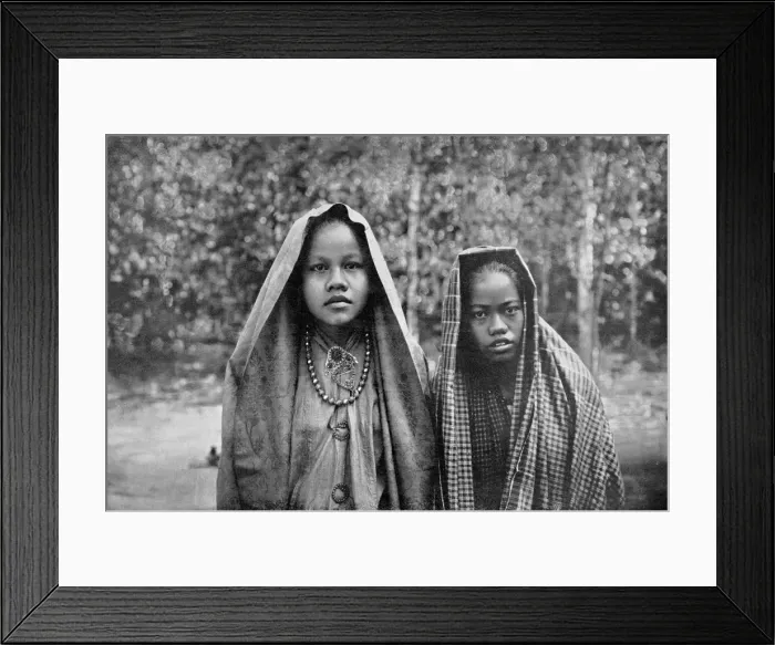 Framed Print : Malay girls, Sumatra, Indonesia Framed Print : Malay girls, Sumatra, Indonesia