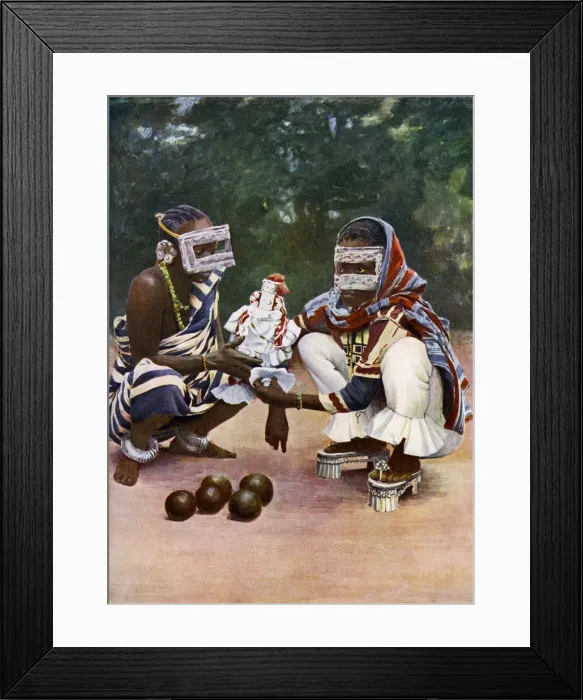 Framed Print : Swahili women with a fetish, Zanzibar Framed Print : Swahili women with a fetish, Zanzibar