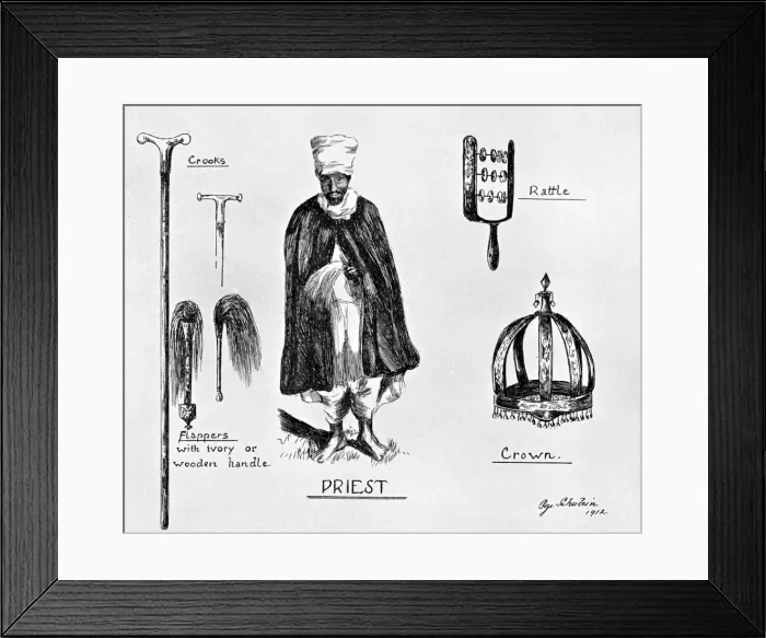 Framed Print : Insignia of priesthood, 1912. Artist: G Schulein Framed Print : Insignia of priesthood, 1912. Artist: G Schulein
